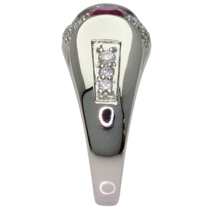 0.34ct Ruby Diamond Ring Platinum PT900 6.1g　Ladies