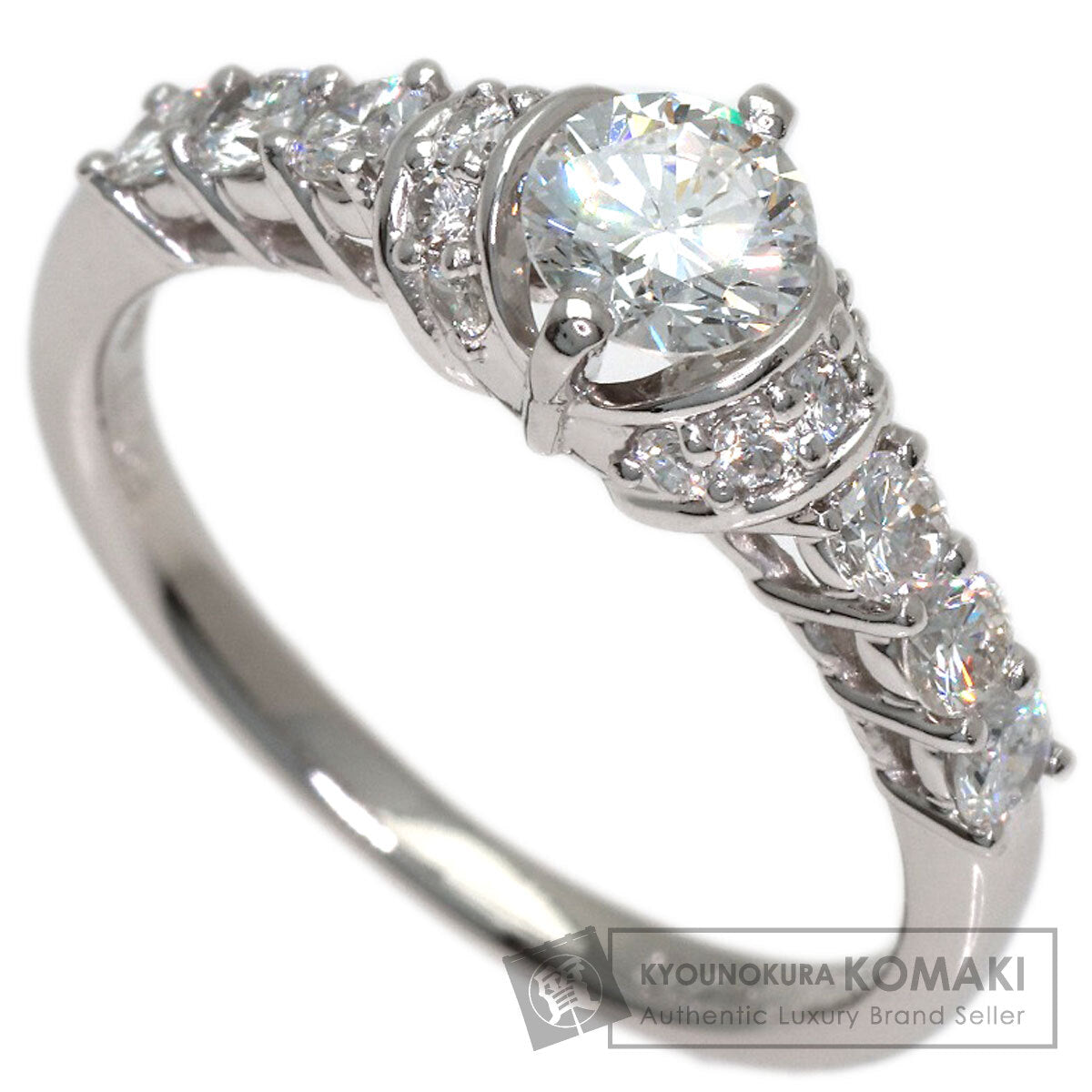0.39ct Diamond Ring Platinum PT900 3.9g　Ladies