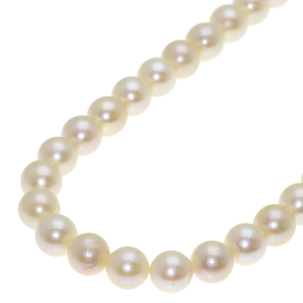 Akoya pearl Pearl Necklace Silver 27.3g　Ladies