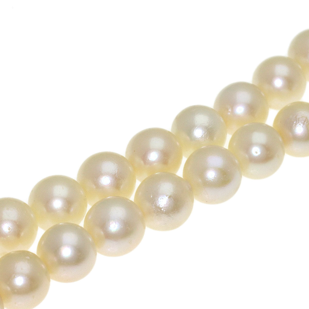 Akoya pearl Pearl Necklace Silver 27.3g　Ladies