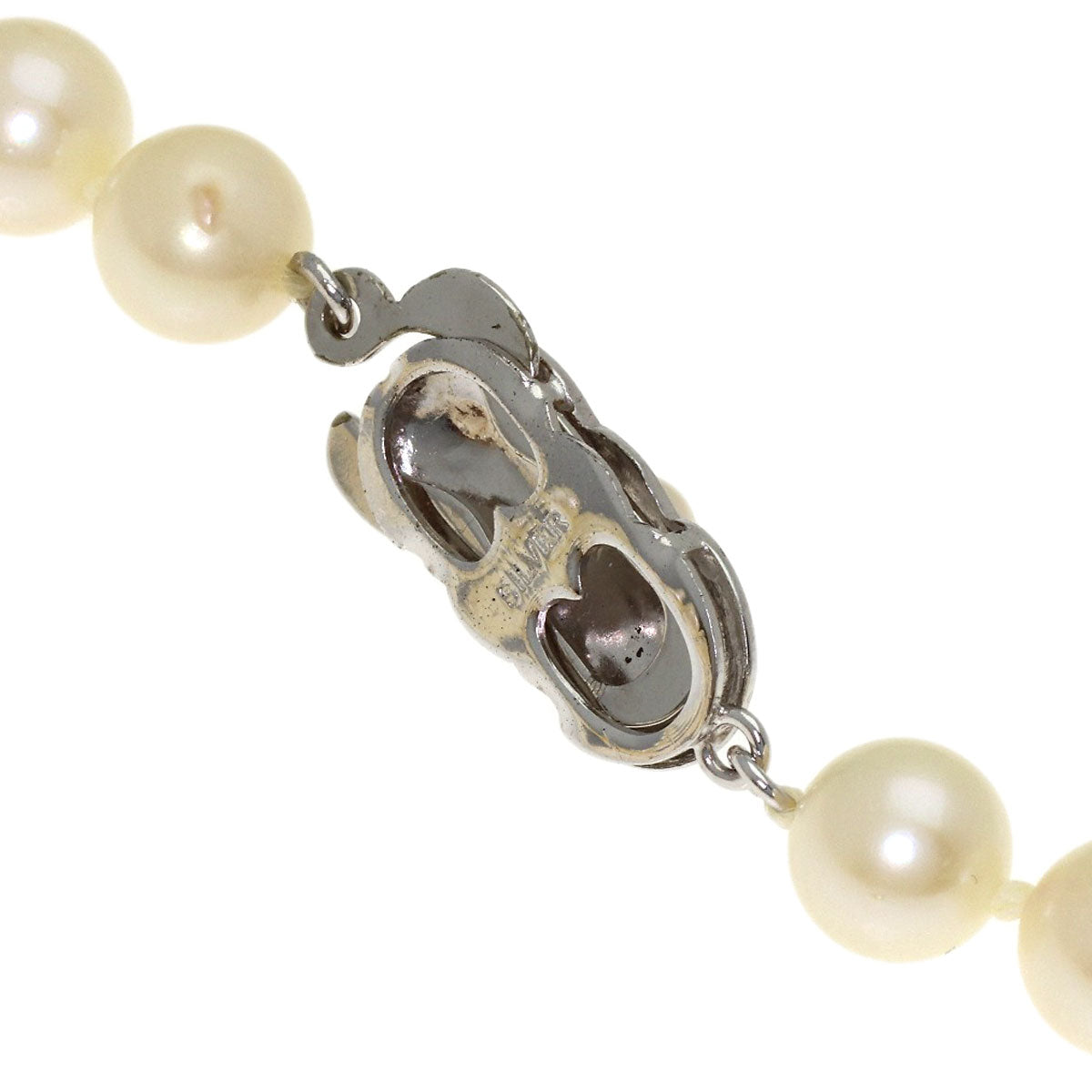 Akoya pearl Pearl Necklace Silver 27.3g　Ladies