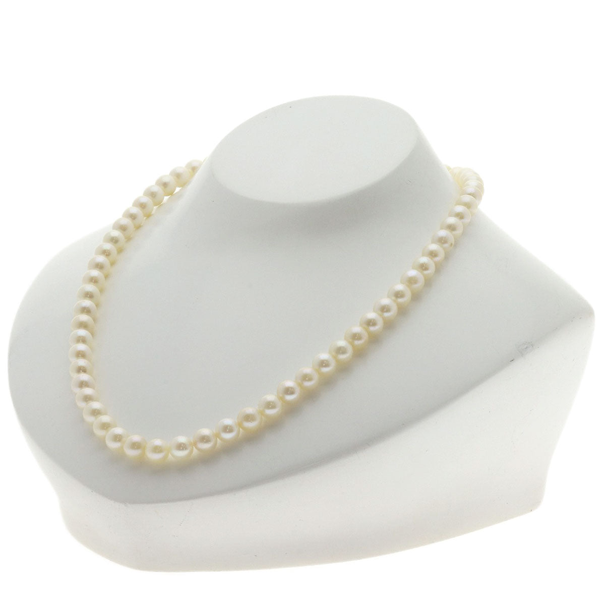 Akoya pearl Pearl Necklace Silver 27.3g　Ladies