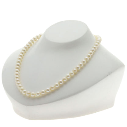 Akoya pearl Pearl Necklace Silver 27.3g　Ladies