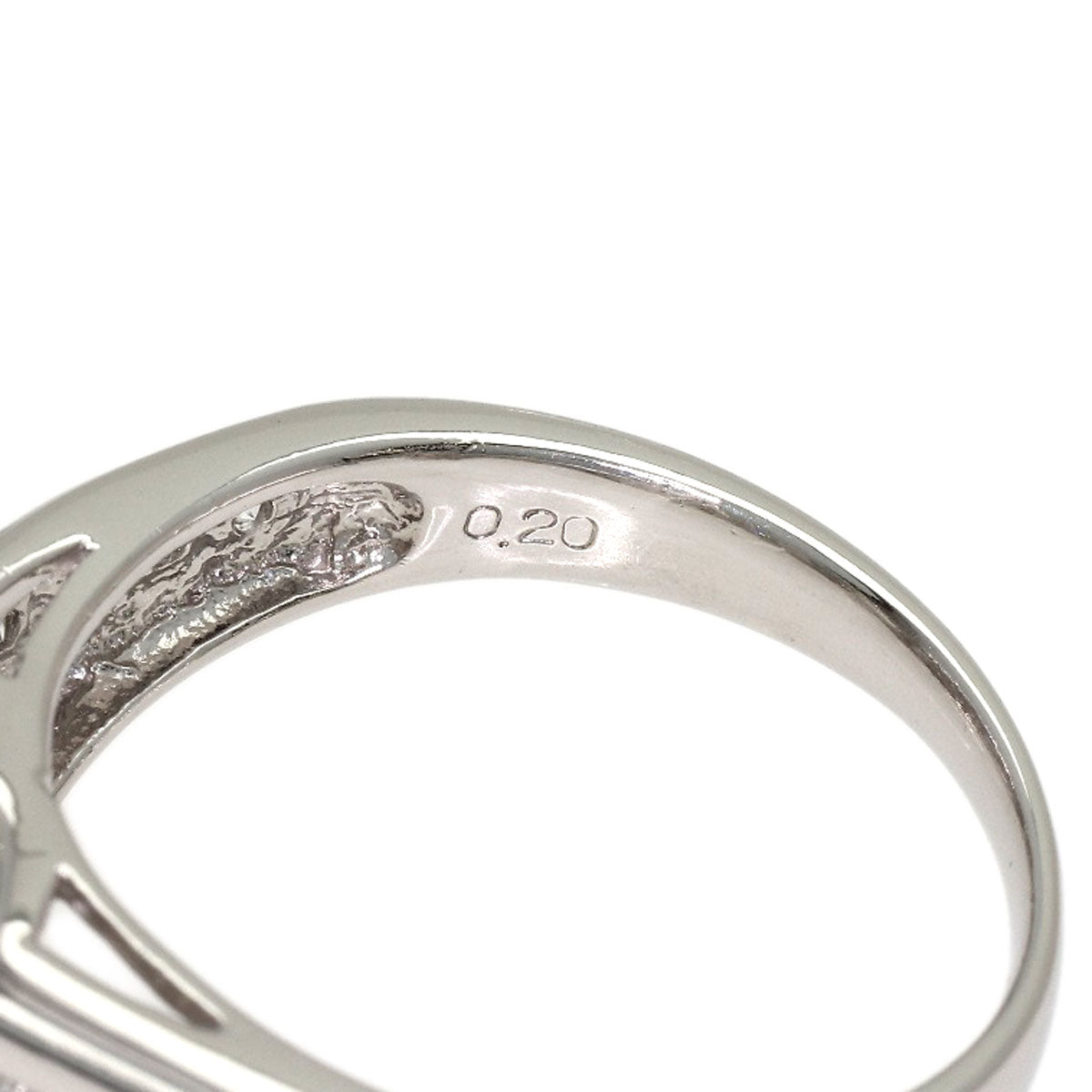 0.456ct Diamond Ring Platinum PT900 6.78g　Ladies