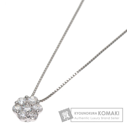 0.5ct Diamond Necklace K18 White Gold 3.1g　Ladies