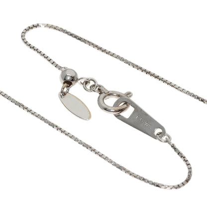 0.5ct Diamond Necklace K18 White Gold 3.1g　Ladies