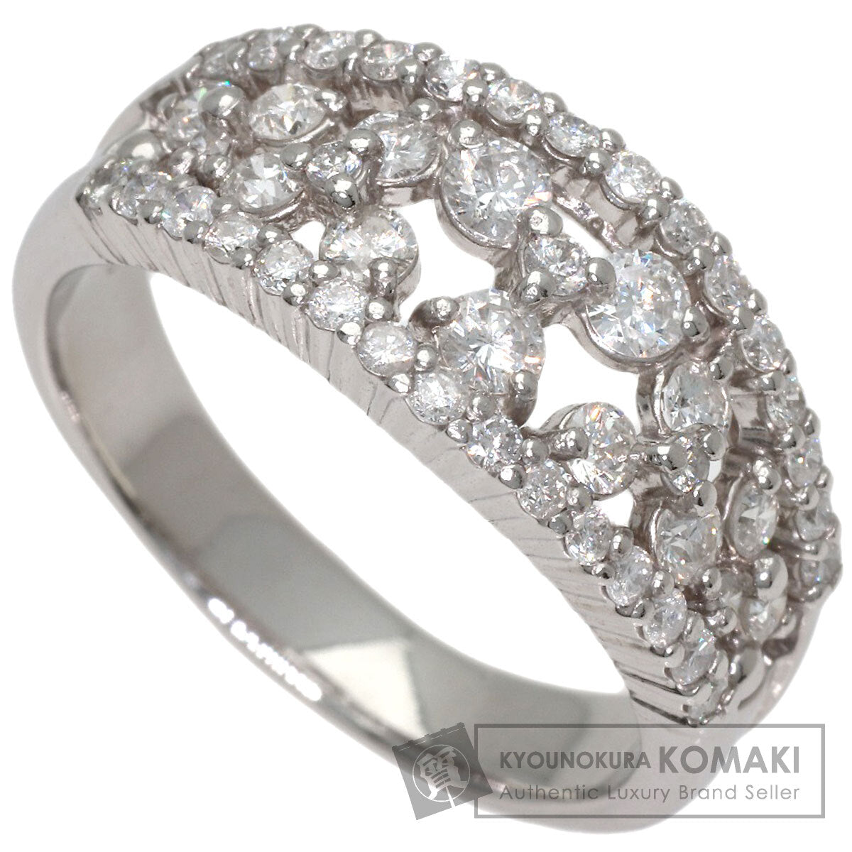 1ct Diamond Ring Platinum PT900 7.6g　Ladies