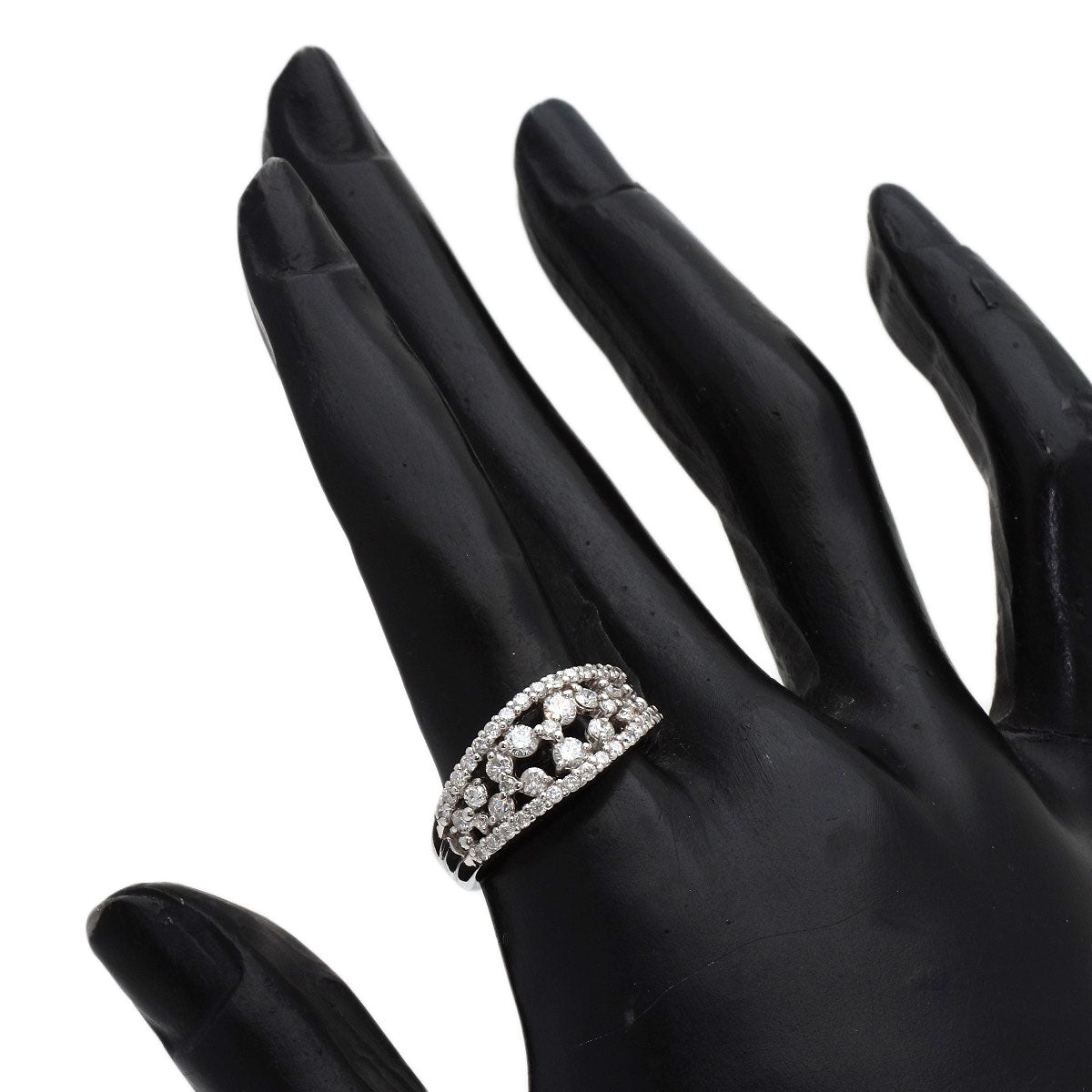 1ct Diamond Ring Platinum PT900 7.6g　Ladies