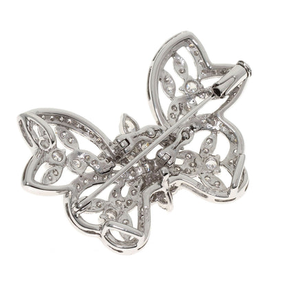 2.12ct Diamond Brooch Platinum PT900 12.48g　Ladies