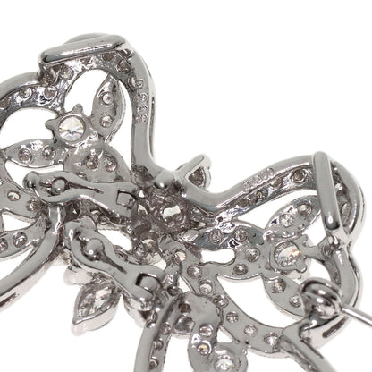 2.12ct Diamond Brooch Platinum PT900 12.48g　Ladies
