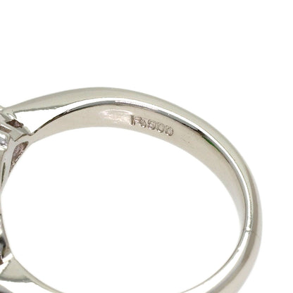 Jade Jade stone Diamond Ring Platinum PT900 6.33g　Ladies