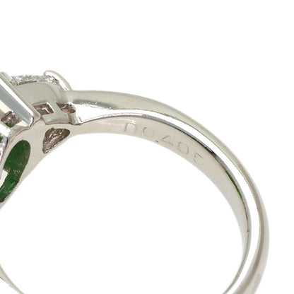 Jade Jade stone Diamond Ring Platinum PT900 6.33g　Ladies