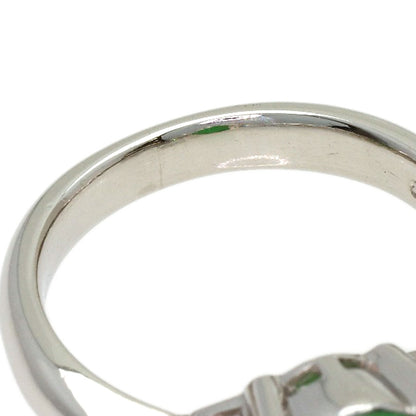 Jade Jade stone Diamond Ring Platinum PT900 6.33g　Ladies