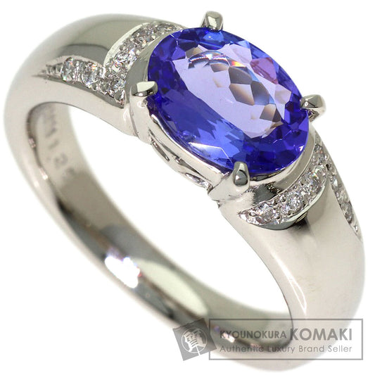 1.25ct Tanzanite Diamond Ring Platinum PT900 8.41g　Ladies