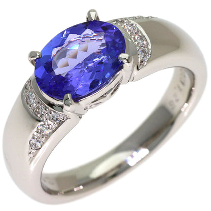 1.25ct Tanzanite Diamond Ring Platinum PT900 8.41g　Ladies
