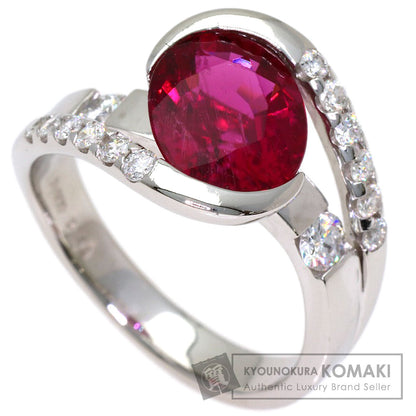 3.44ct Ruberite diamond Ring Platinum PT900 10.45g　Ladies