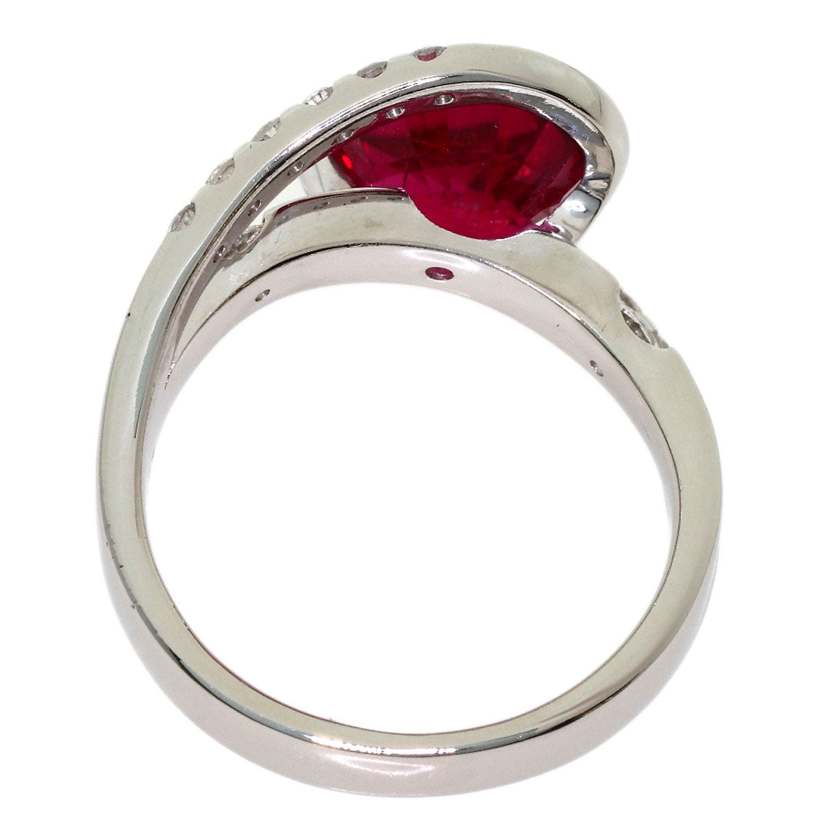 3.44ct Ruberite diamond Ring Platinum PT900 10.45g　Ladies