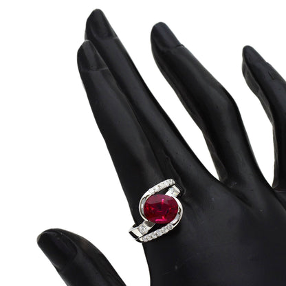 3.44ct Ruberite diamond Ring Platinum PT900 10.45g　Ladies