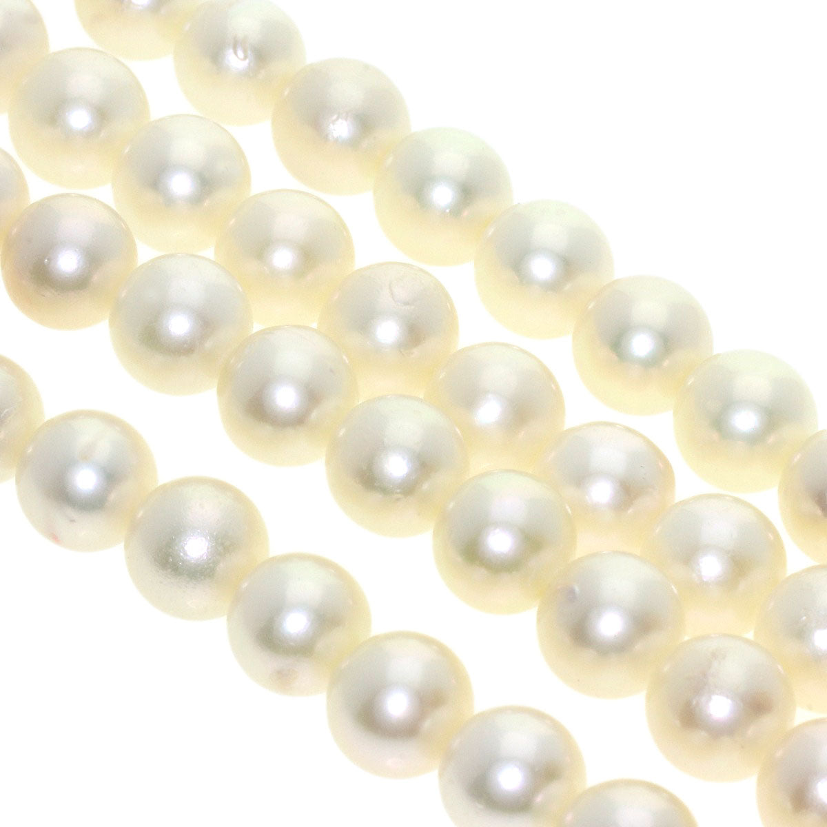 Akoya Pearl Pearl 2 series Necklace Silver 63.9g　Ladies