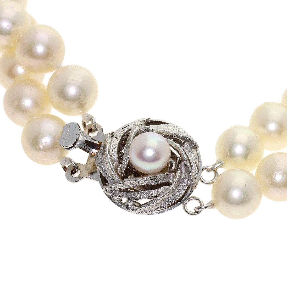 Akoya Pearl Pearl 2 series Necklace Silver 63.9g　Ladies