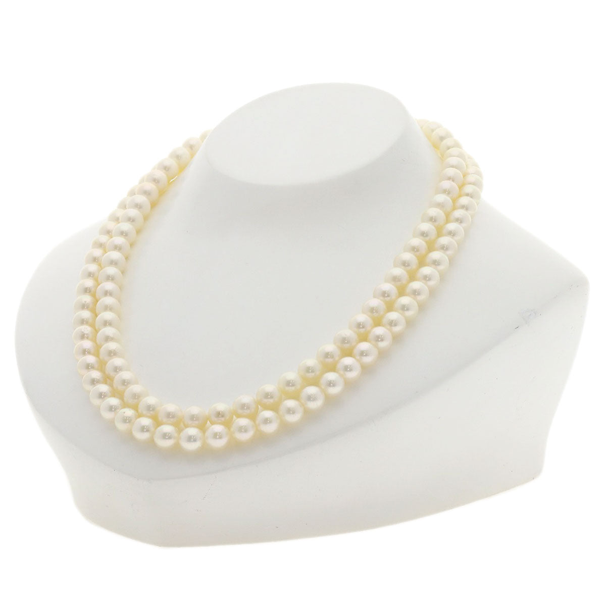 Akoya Pearl Pearl 2 series Necklace Silver 63.9g　Ladies