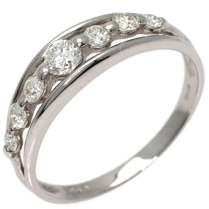 0.5ct Diamond Ring K18 White Gold 2.8g　Ladies