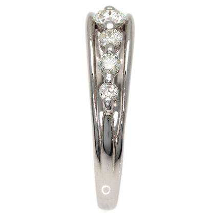 0.5ct Diamond Ring K18 White Gold 2.8g　Ladies