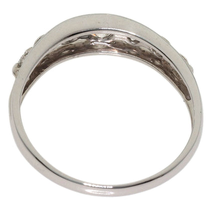 0.5ct Diamond Ring K18 White Gold 2.8g　Ladies