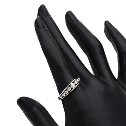 0.5ct Diamond Ring K18 White Gold 2.8g　Ladies