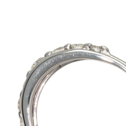 0.5ct Diamond Ring K18 White Gold 2.8g　Ladies