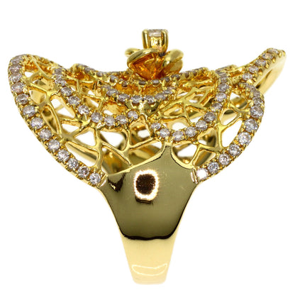 1.08ct Diamond Ring K18 Yellow Gold 7.9g　Ladies