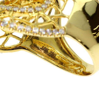 1.08ct Diamond Ring K18 Yellow Gold 7.9g　Ladies