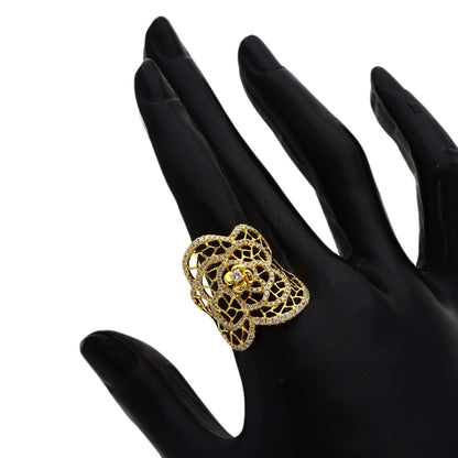 1.08ct Diamond Ring K18 Yellow Gold 7.9g　Ladies