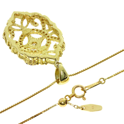 0.5ct Diamond Necklace K18 Yellow Gold 6.9g　Ladies