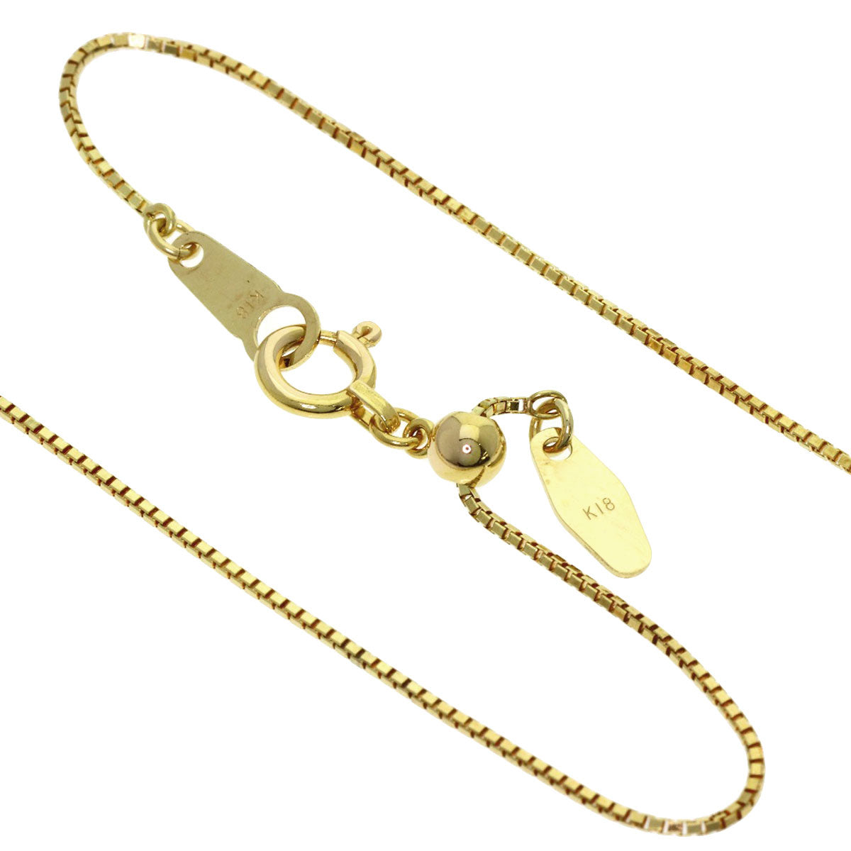 0.5ct Diamond Necklace K18 Yellow Gold 6.9g　Ladies