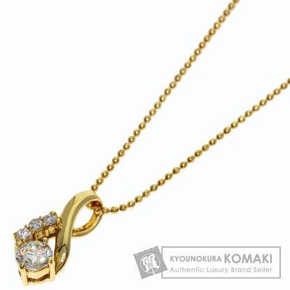 0.32ct Diamond Necklace K18 Yellow Gold 2.8g　Ladies