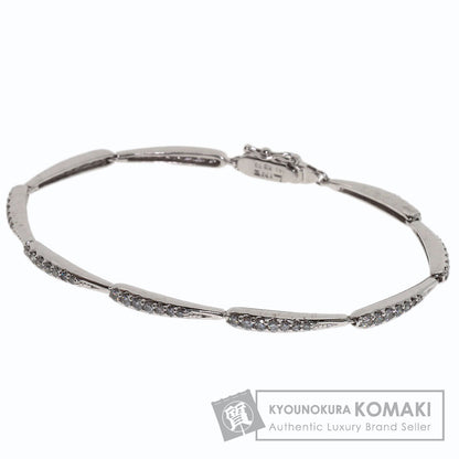LINE Diamond Bracelet K18 White Gold Ladies [Used]