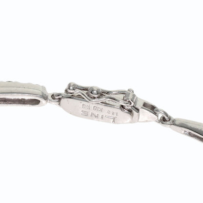 LINE Diamond Bracelet K18 White Gold Ladies [Used]