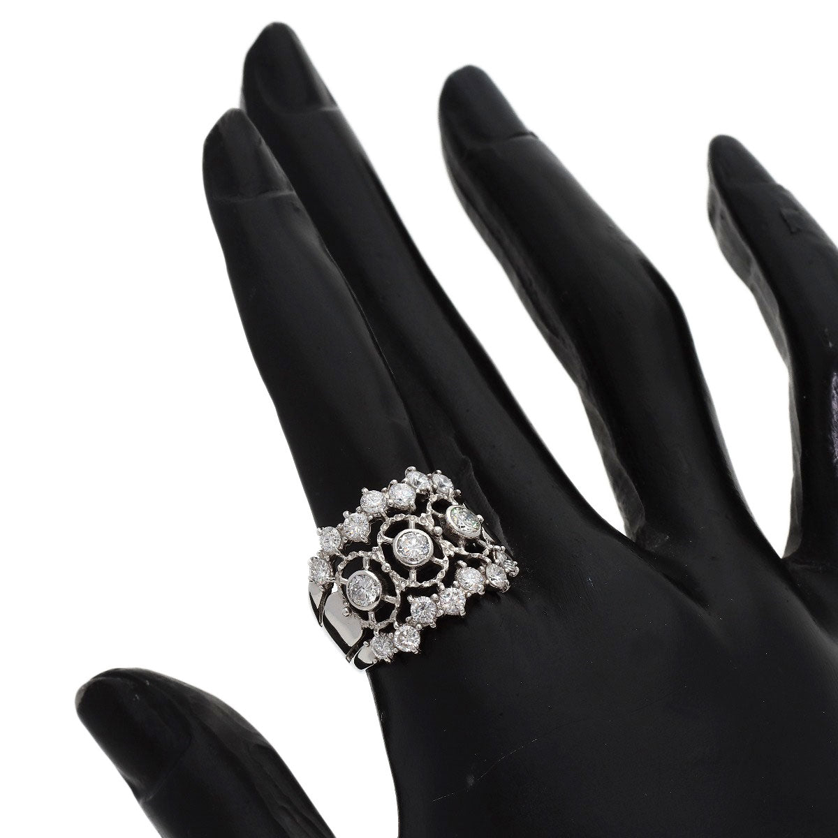 1.51ct Diamond Ring Platinum PT900 9.58g　Ladies