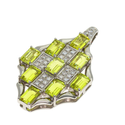 4.95ct Tourmaline Diamond Pendant top Platinum PT900 11.68g　Ladies