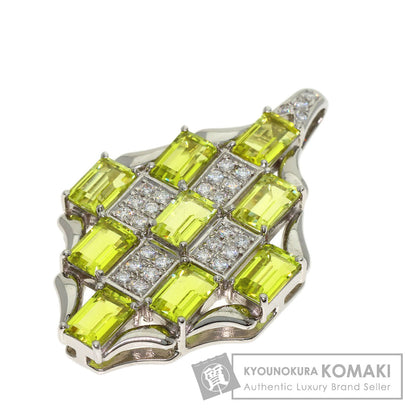 4.95ct Tourmaline Diamond Pendant top Platinum PT900 11.68g　Ladies