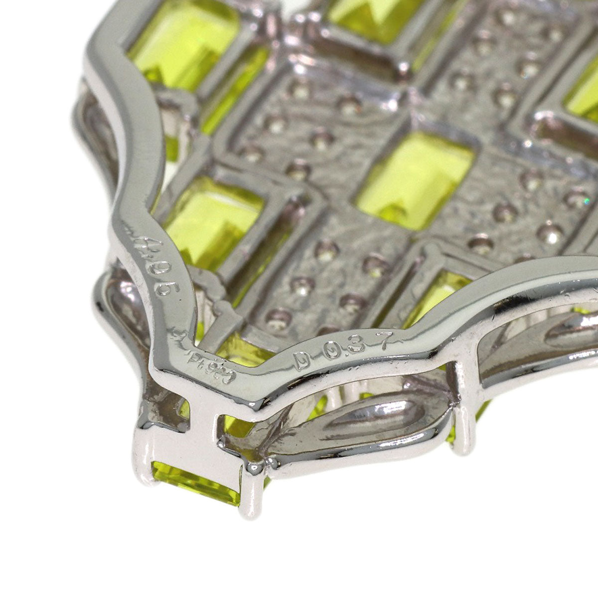4.95ct Tourmaline Diamond Pendant top Platinum PT900 11.68g　Ladies