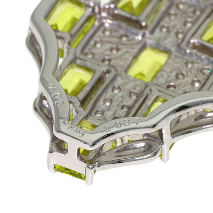 4.95ct Tourmaline Diamond Pendant top Platinum PT900 11.68g　Ladies
