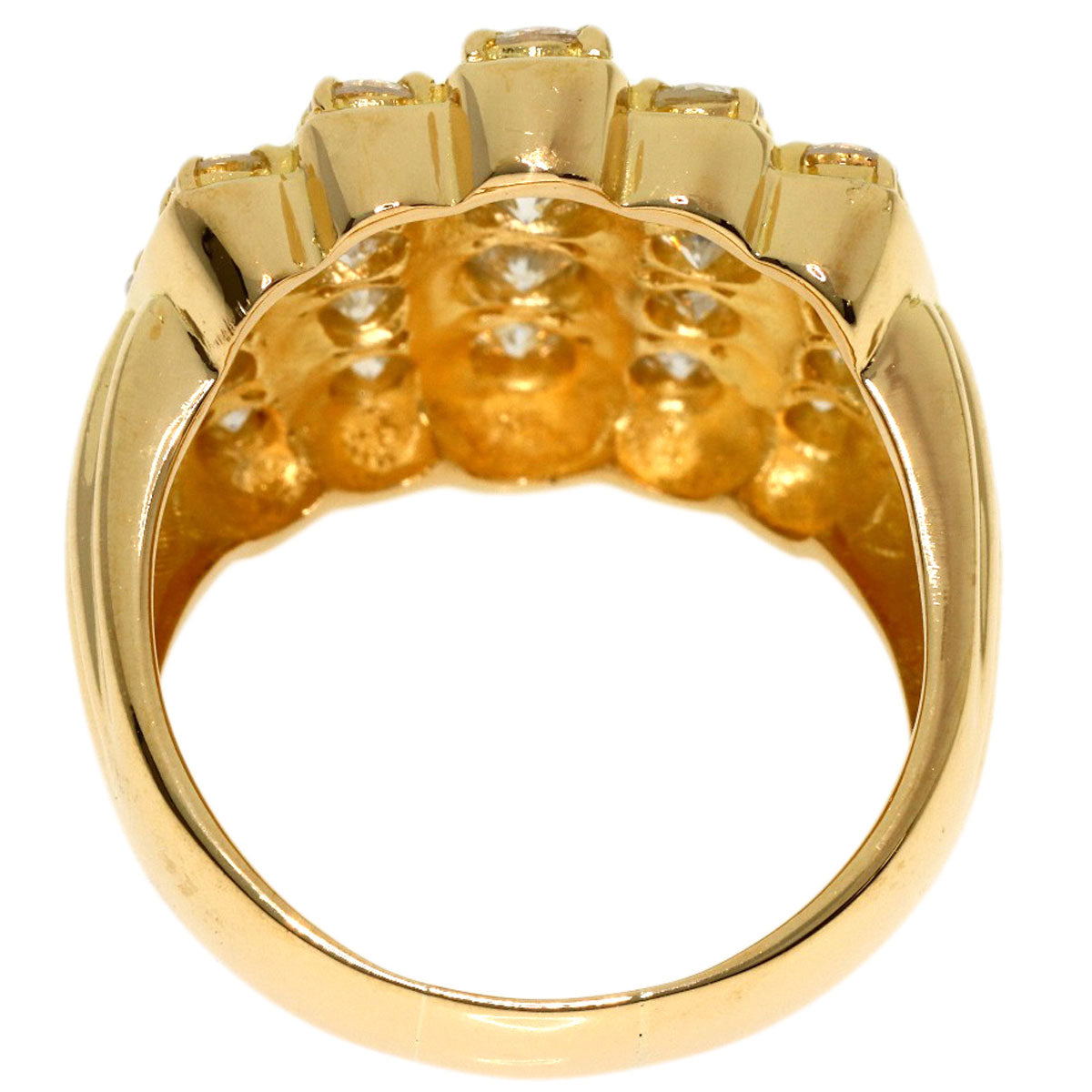 3ct Diamond Ring K18 Yellow Gold 11.33g　Ladies