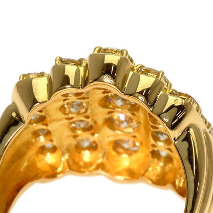 3ct Diamond Ring K18 Yellow Gold 11.33g　Ladies