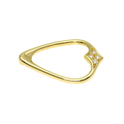 MIKIMOTO Diamond Pendant top K18 Yellow Gold Ladies [Used]