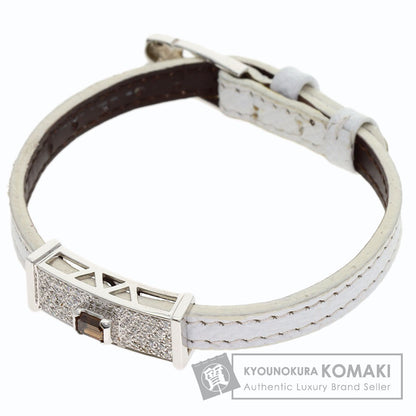 0.564ct Diamond Bracelet K18 White Gold SV 5.5g　Ladies