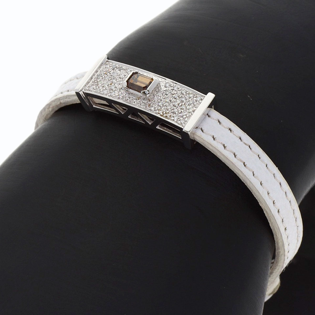 0.564ct Diamond Bracelet K18 White Gold SV 5.5g　Ladies