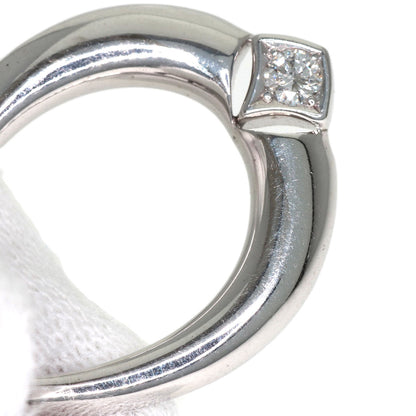 WALTHAM swing diamond Pendant top K18 White Gold Ladies [Used]