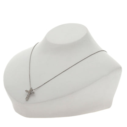 1ct Cross diamond Necklace Platinum PT850 PT900 7.1g　Ladies